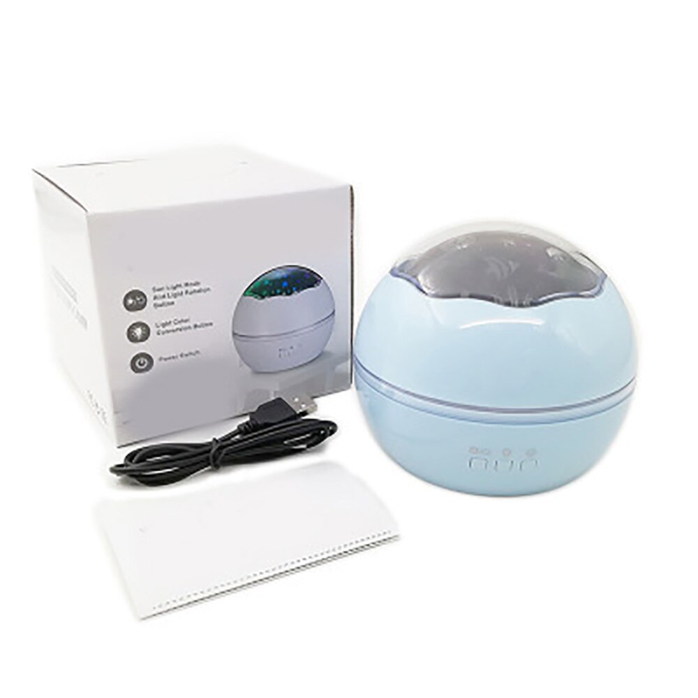 Projecteur veilleuse rotatif | Rotation à distance, lampe USB ronde, projecteur maître enfants bébés sommeil romantique