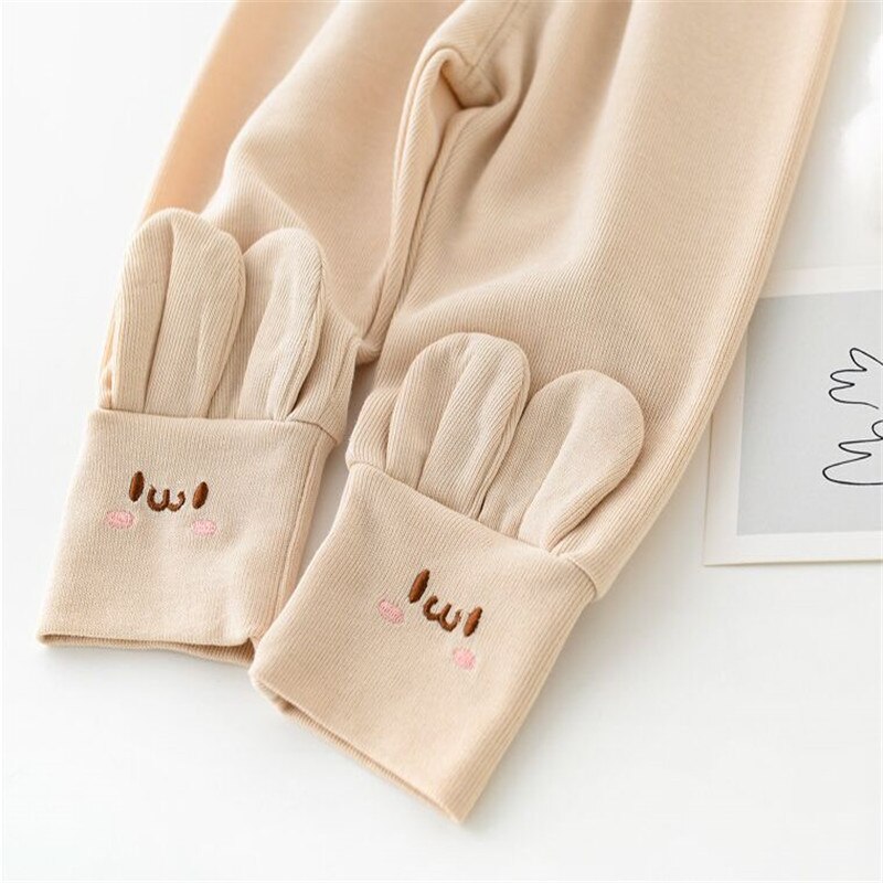 Lawadka – pantalon Long en coton pour bébés garçons et filles, décontracté, de couleur Beige et noir, avec dessin animé, printemps-automne