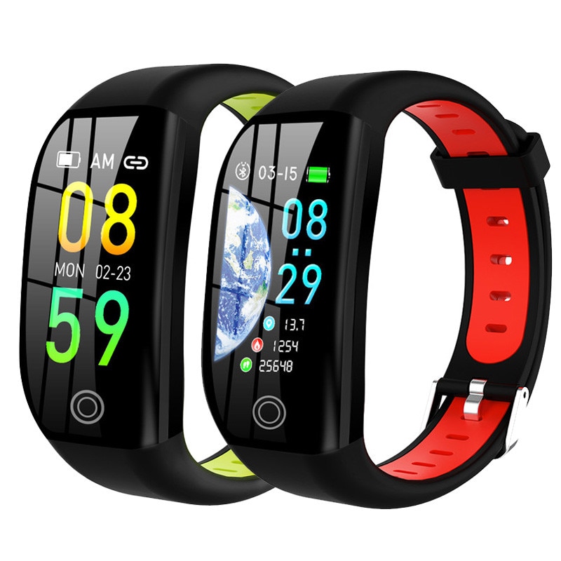 F21 Smart Armband Gps Fitness Activiteit Tracker 1.14 "Sport Waterdichte Bloeddruk Horloge Sleep Monitor Band Polsband
