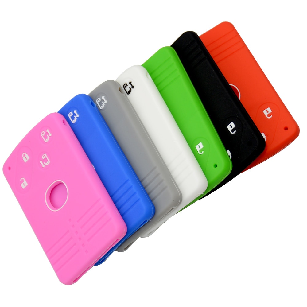 OkeyTech 4 Button Silicone Remote Card Key Cover For Mazda 2 3 5 Premacy Miata 6 8 RX8 MX5 M8 CX-7 CX-9 Verisa MPV Fob Protector