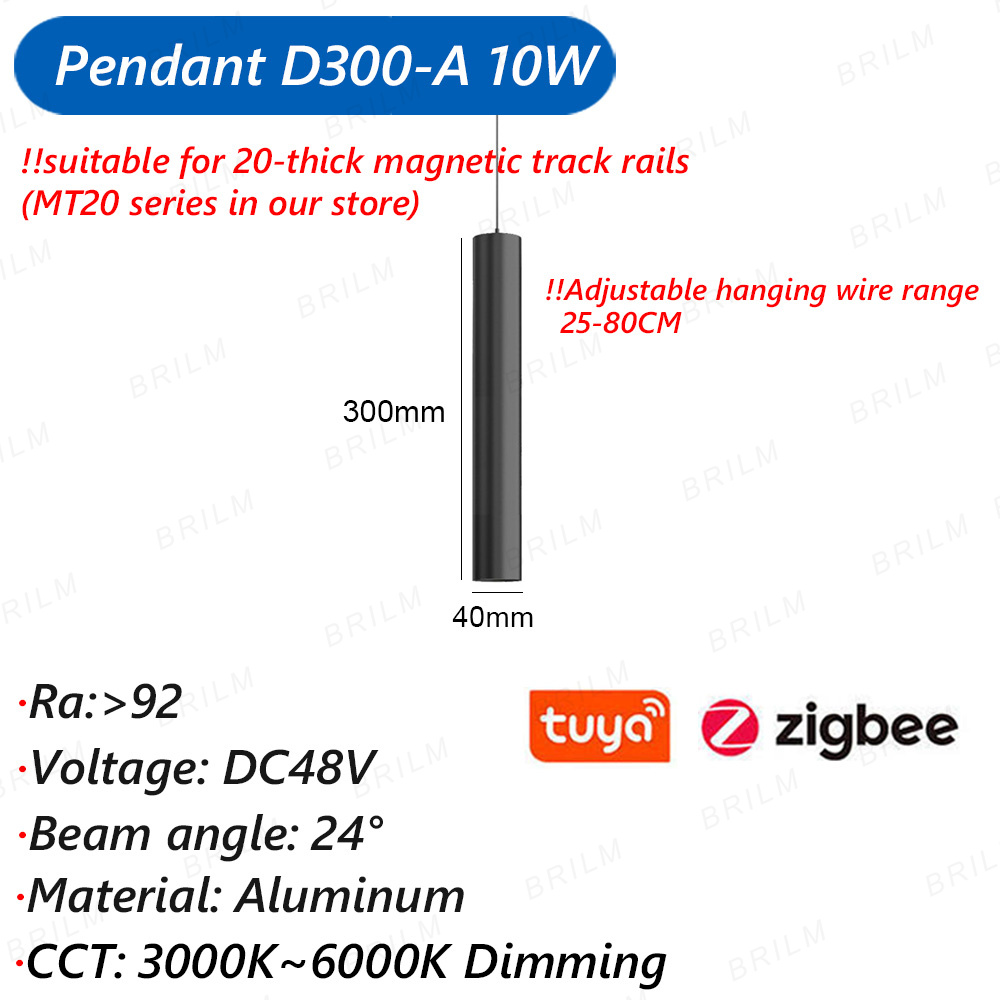 Zigbee3.0 luz de pista magnética inteligente tuya alexa dc48v led ponto grade de inundação lâmpadas pingente moderna casa sala estar preto: Verde