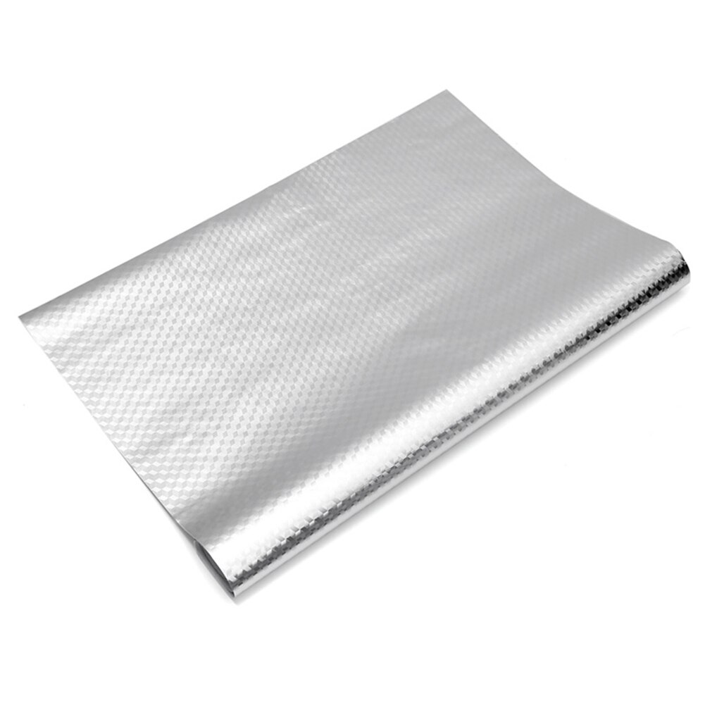 Zelfklevende Waterdichte Olie-Proof Aluminiumfolie Behang Keuken Fornuis Muur Sticker