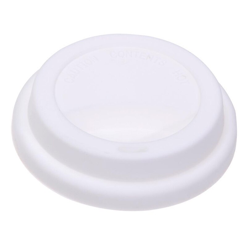 Universal Reusable Silicone Stretch Lids 9.5Cm Food Fresh Cover Silicone Insulation Anti-Dust Cup Cover Tea Coffee Sealing Lids: White
