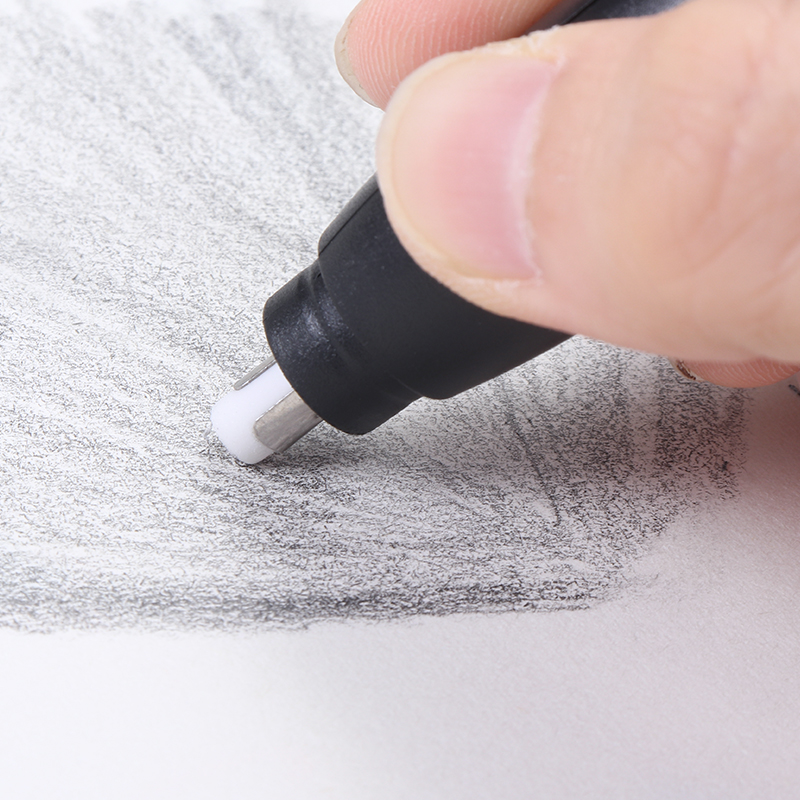 Electric Pencil Eraser Kit Drawing Pencils Erasers Set with 20pcs Rubber Refills