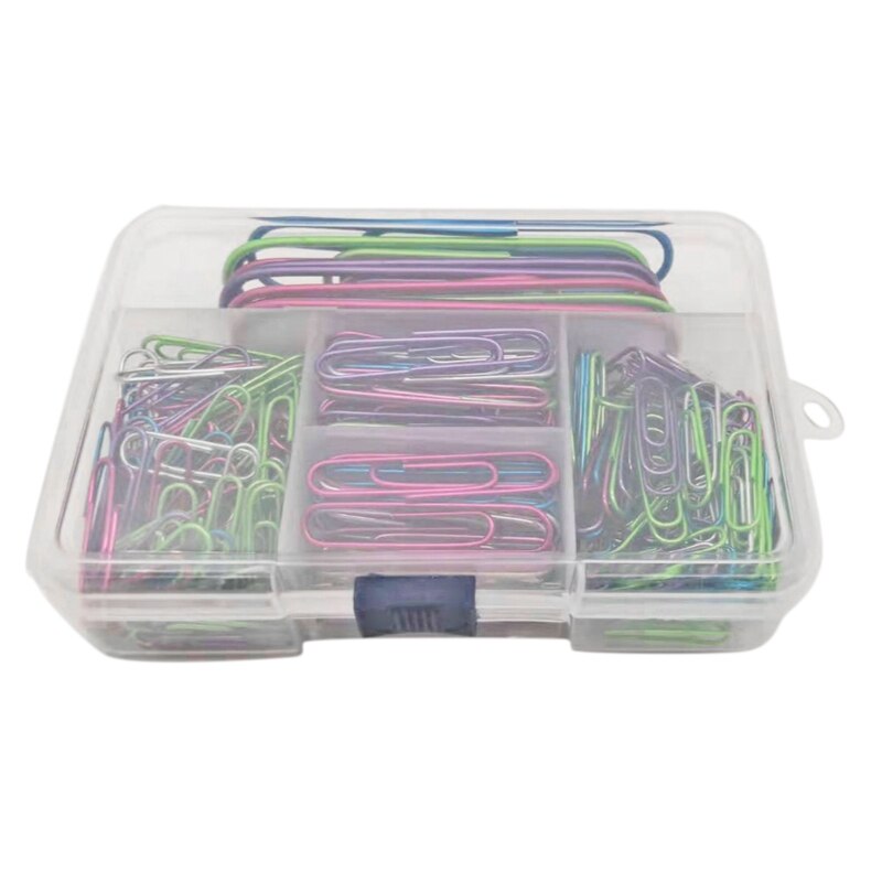 250 Pcs Papier Clips Met Plastic Doos Gecoat Grote Paperclips Paperclips Geweldig Voor Kantoor School Document Organiseren