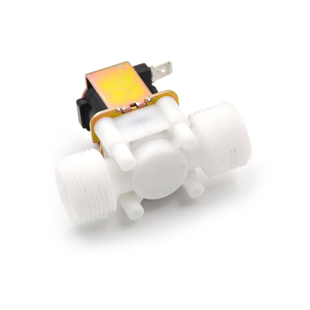 2X 12V 1/2Inch Plastic Electric Solenoid Valve Magnetic Water Air Normally Closed