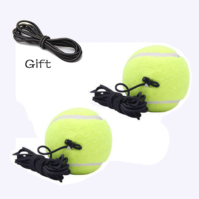 Palla da tennis professionale in gomma ammortizzatore alta elasticità palla da allenamento durevole sport palla da rimbalzo auto-studio con filo: 2 pezzo con filo