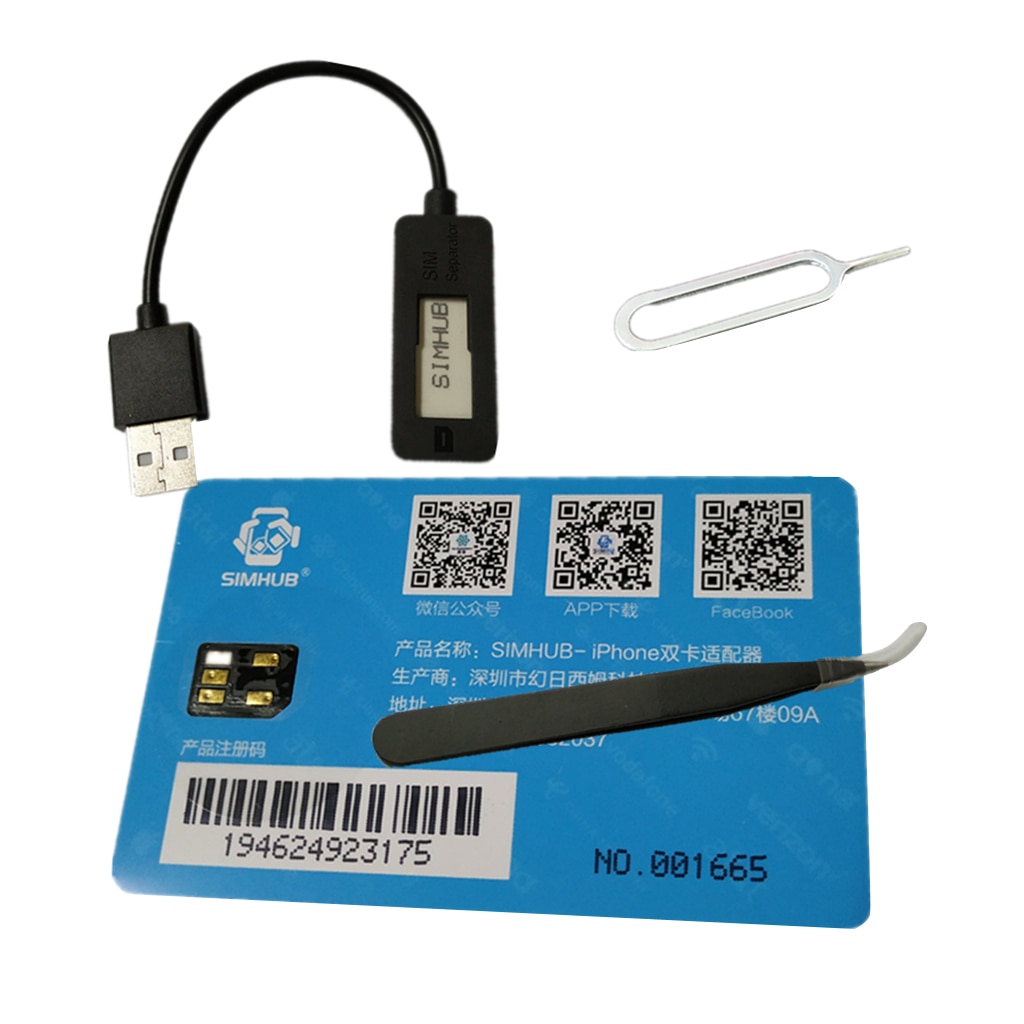 Dual Sim Card Double Adapter Convertor For IPhone 5/6/7Plus/8/XS