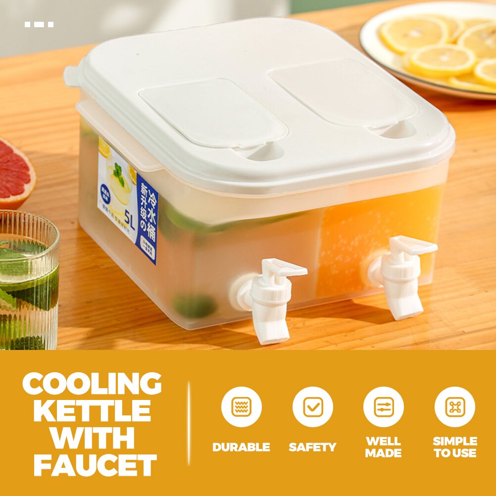 Plastic Drank Met Spigot Iced Limonade Dispenser Voor Outdoor Party