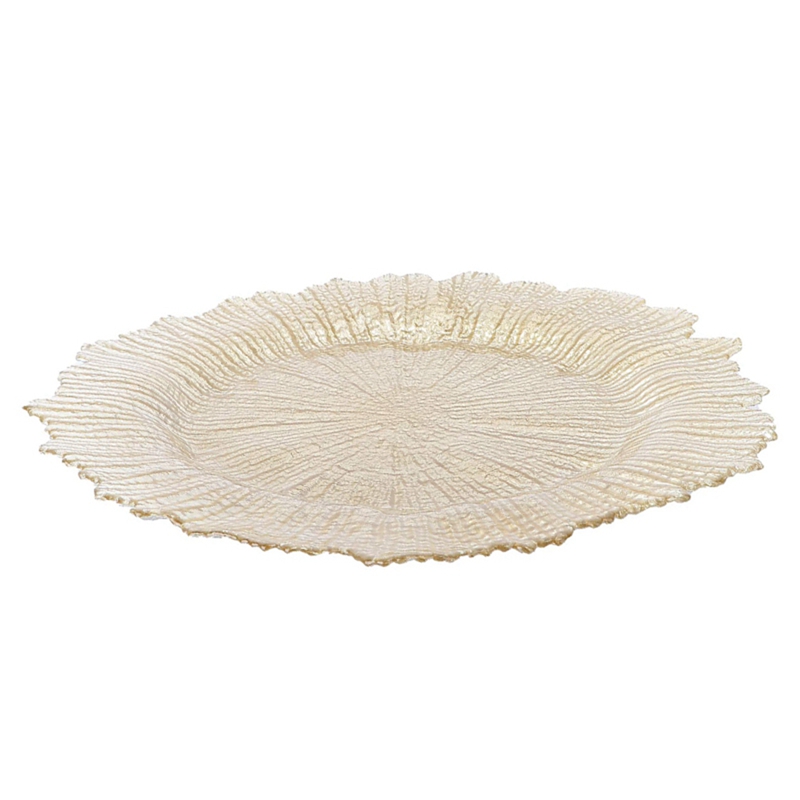 ! Glass Plates Dining Table Plate Snack Plate Platter Snack Dish Fruit Tray Wedding Reception Decoration Gold