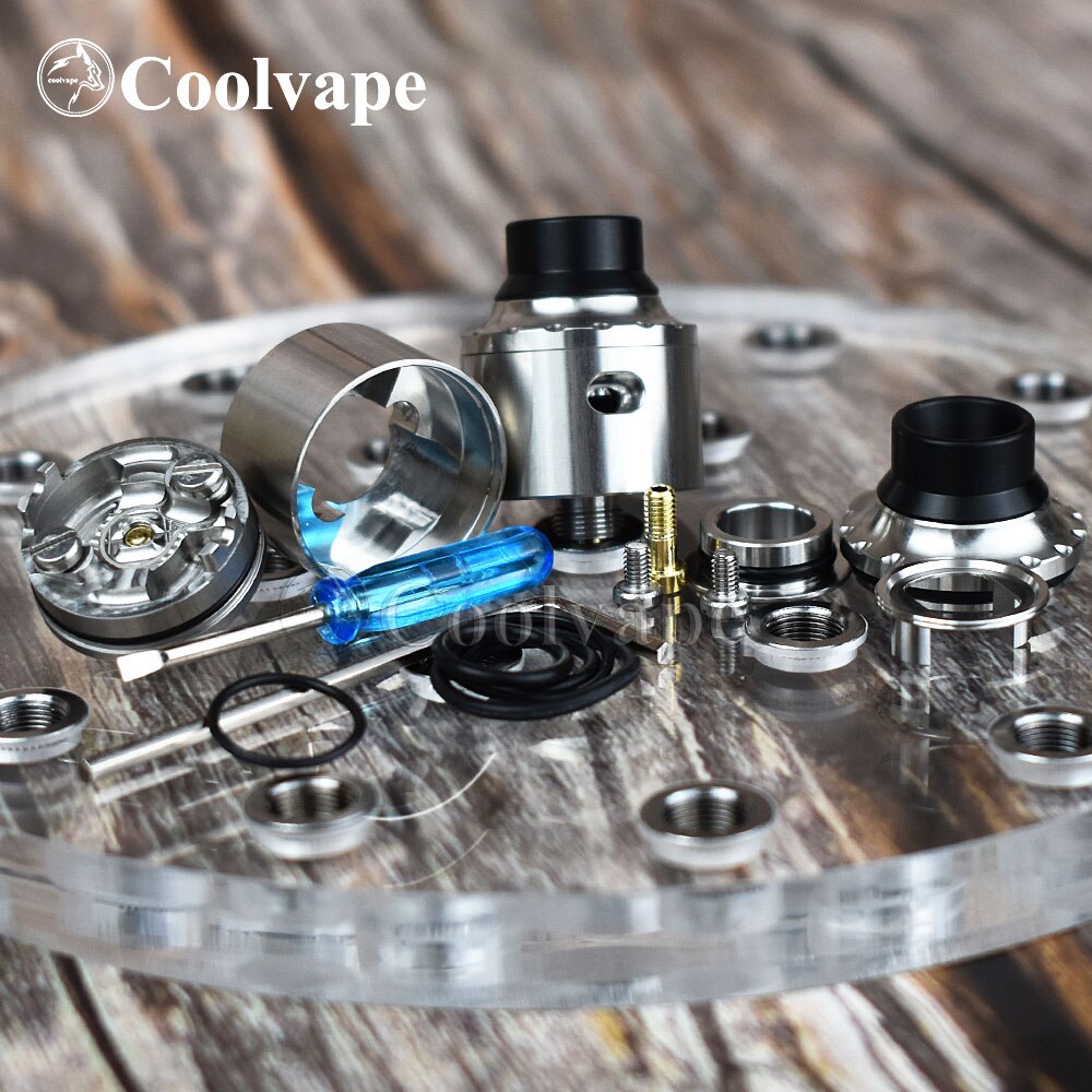 coolvape Mechanical Squonk Box MOD with coolvape RDA 13ml Silicone Bottle 18650 battery Auto-adjusting Box MOD 510 pin bf mod