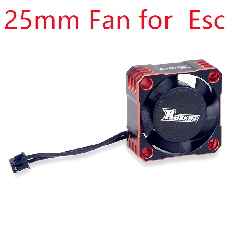 Rocket RC Fan 25mm 30mm 35mm 40mm 50mm SURPASS HOBBY Heat Dissipation Cooling Fan for for 1/10 1/8 RC Car Brushless Motor: Yellow