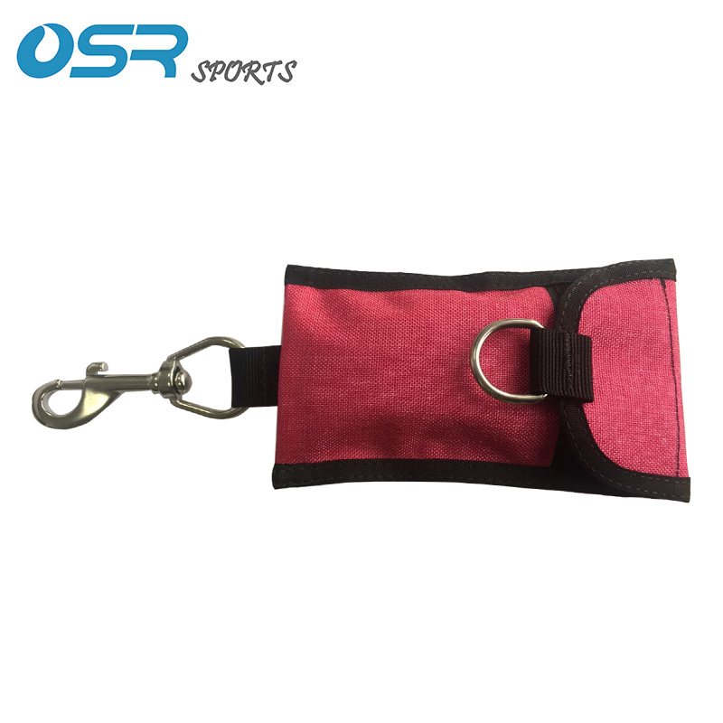 Scuba diving Trim single reef hook 316 Stainless Steel with outer pocket diving accessory: pink