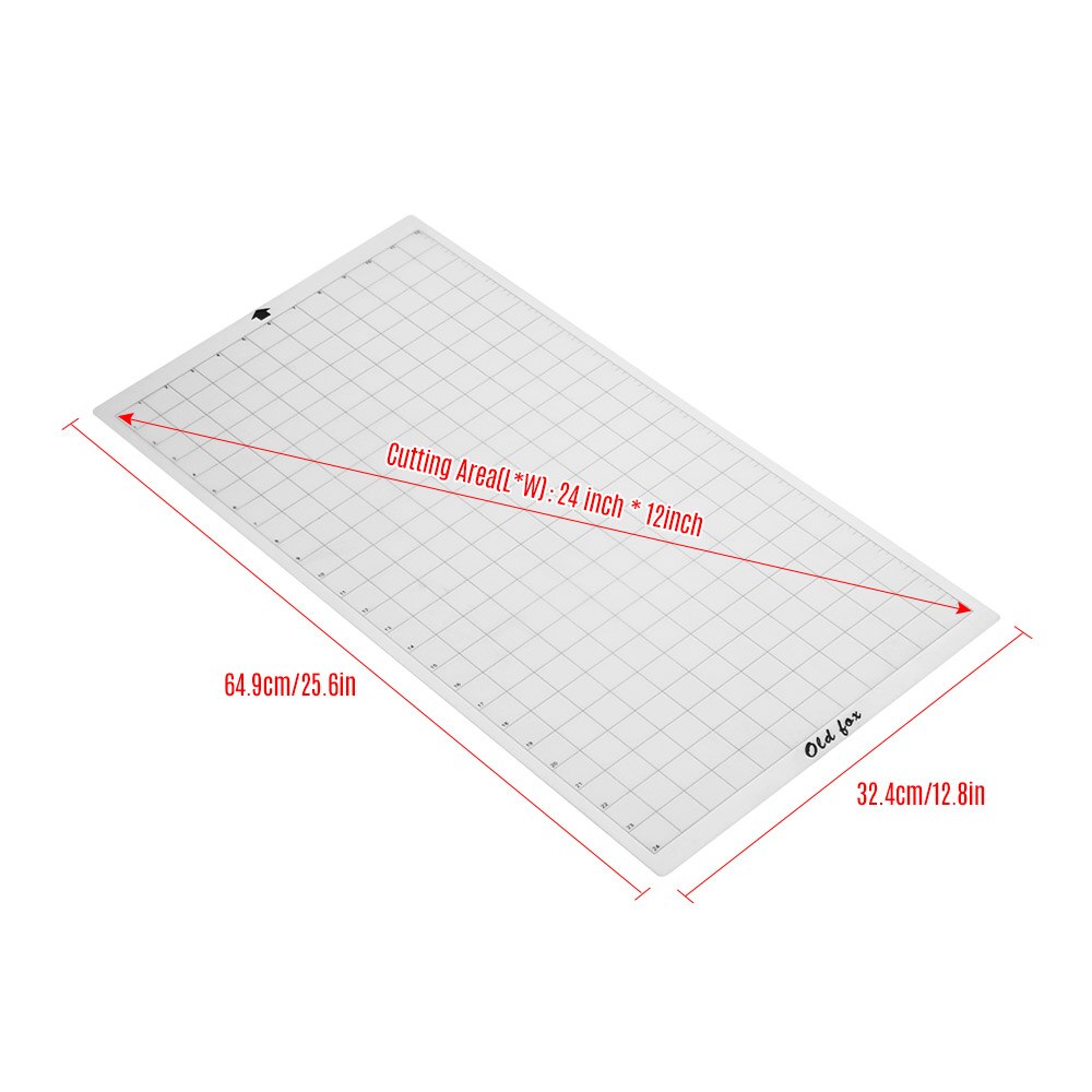 3pcs Replacement Cutting Mat Adhesive Mat Pad with Measuring Grid Paper Cutting Board for Silhouette Cameo Plotter Machine