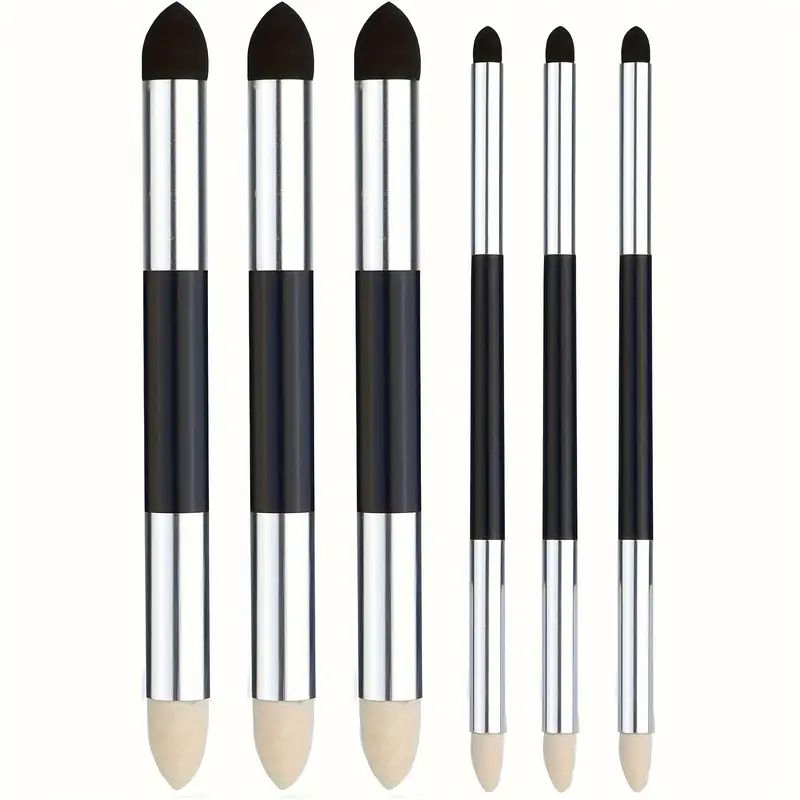 2/4/6/12 Pcs Artist Blending Sponge Pen Double Headed Rubbing Brush Dual Tip Sketching Wipe Pen Drawing Art Blenders Tools: Red