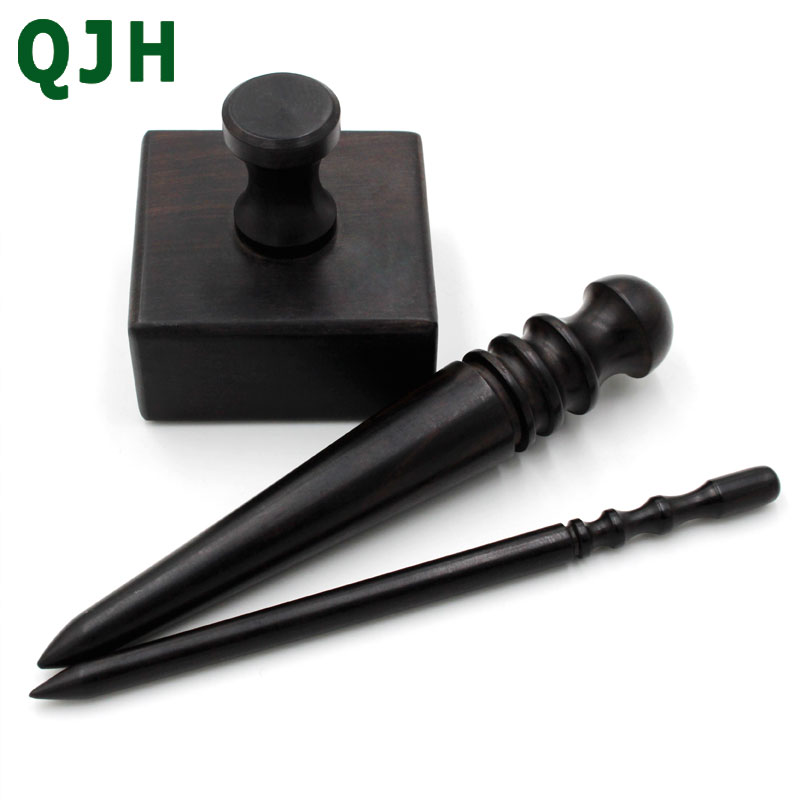 Blackwood Leather Edge Burnisher Leather Polished Grinding Set Wood Edge Slicker Leather Tools Leather Polished Rod