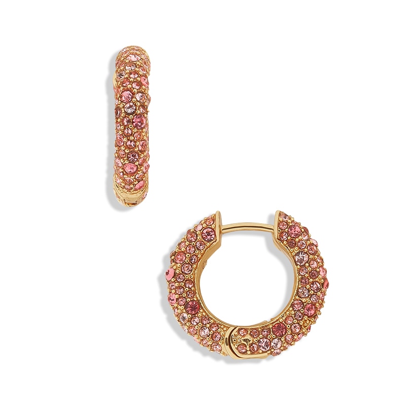 Nouvelle cristal strass oreille manchette Huggie boucles d'oreilles pour les femmes cercle Cartilage empilable cerceau boucles d'oreilles Piercing bijoux