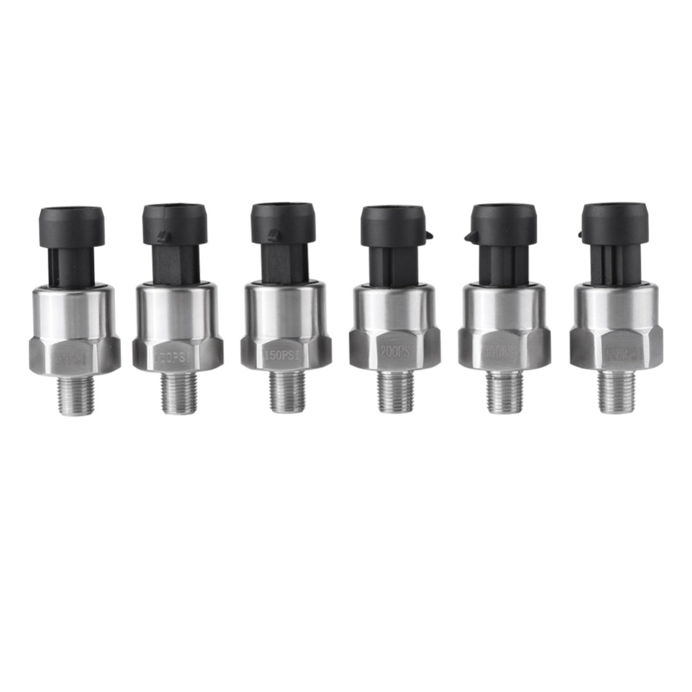 1 unid 1/8NPT rosca de acero inoxidable transductor de presión Sensor emisor para aceite combustible aire agua buena