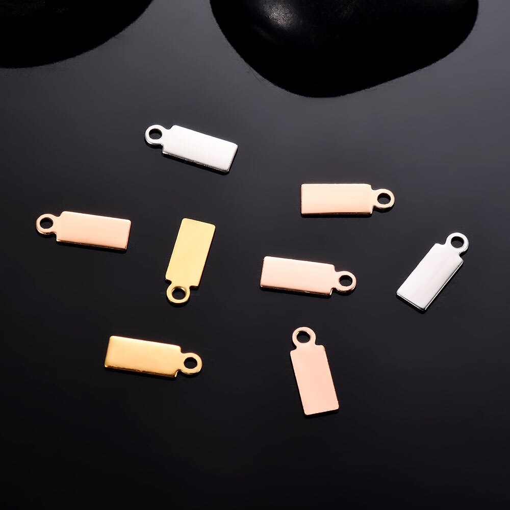 50 teile/los Edelstahl leer Stanzen Hund Stichworte Anhänger Charme DIY für Halskette Schmuck Zeug