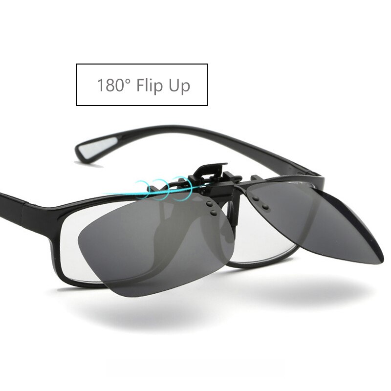 Gepolariseerde Clip Op Flip Up Zonnebril Mannen Vrouwen Shades Clip Op Voor Bijziendheid Bril Rijden Vissen Outdoor Eyewear Bril