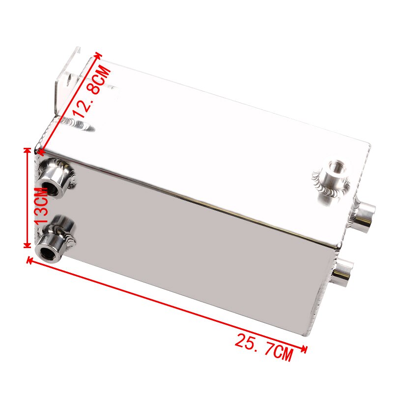 Réservoir de surtension de carburant universel, 4l, en aluminium léger et robuste, Port 6AN