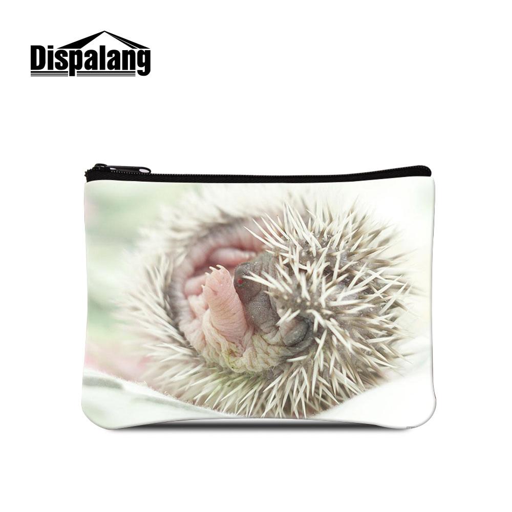 Dispalang Piuttosto Riccio Animale Logo su Del Raccoglitore Mini borsa di Trucco Del Sacchetto Bambini Cambiamento della Tela di canapa Della Borsa Della Moneta per Le Donne Portatile Sacchetto Dei Soldi: MULTI