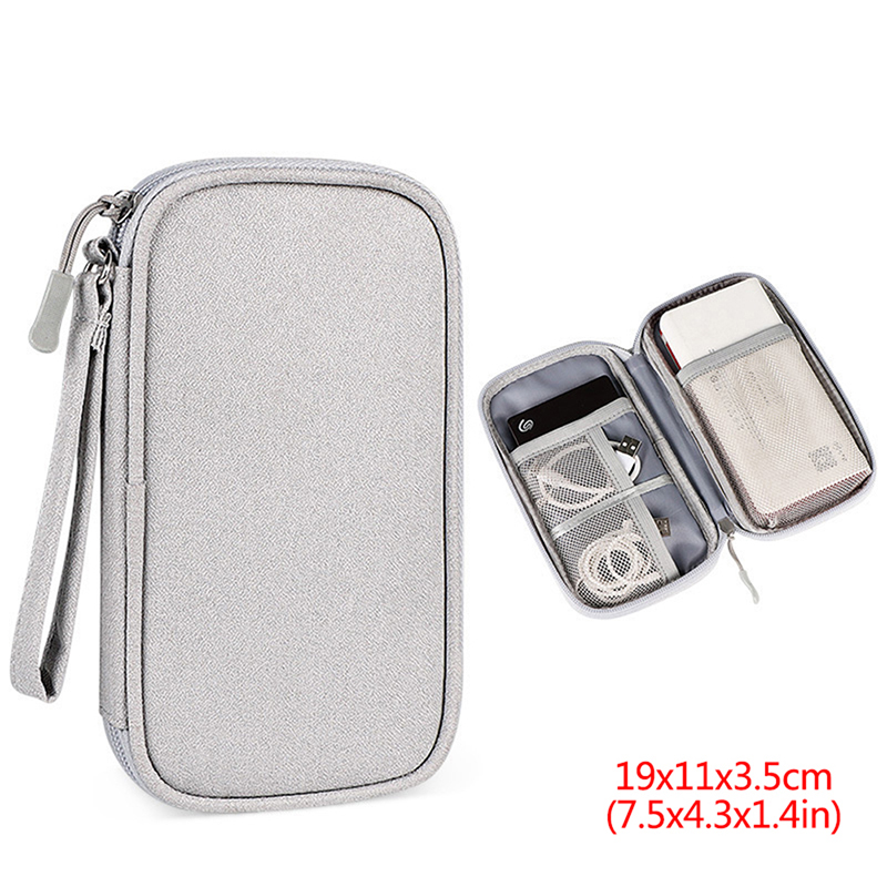 Elektronisk digital usb-etui bærbar kabel reiseoppbevaringspose vesker tilbehør oppbevaringspose for ledning lader strøm harddisk: Grønn