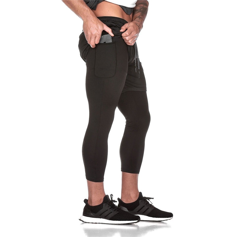 Streetwear Mode Broek Zomer Mannen Fitness Broek Jogger Joggingbroek Fitness Bodybuilding Sportkleding