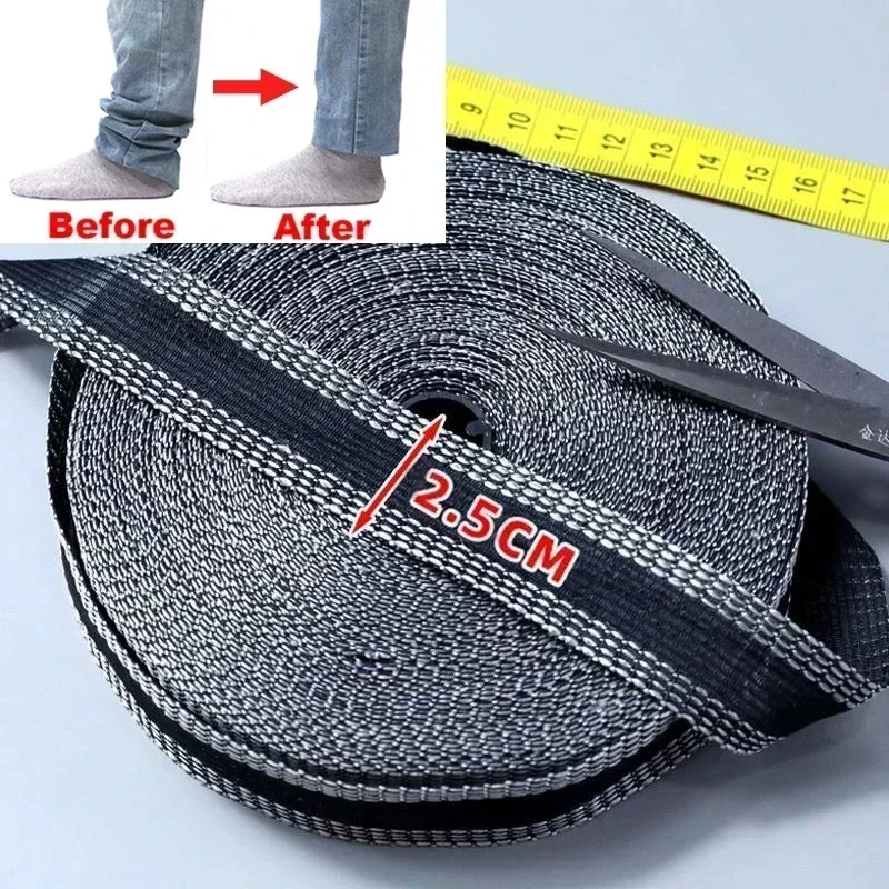 1/5M Self-Adhesive Pants Hem Tape Trouser Edge Paste Iron-on Pant Shorten Tools DIY Clothing Repair Polyester Tape Sewing Supply