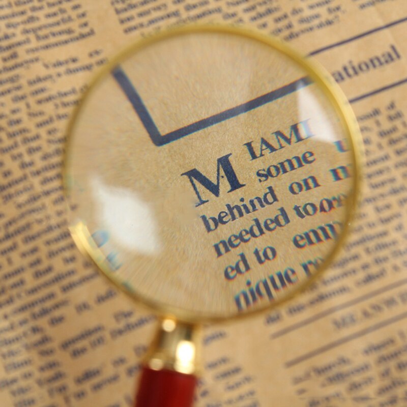 Magnifying Glass 10X Handheld 60mm/70mm/80mm/90mm Portable Magnifier for Jewelry Newspaper Reading Handheld Magnifier