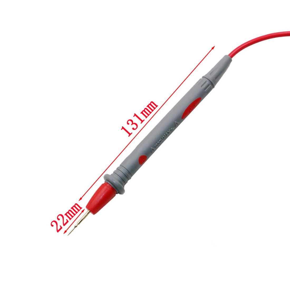 Testprob 20a 1000v 1 par silikontråd universell probprovstift för digital multimeter nålspets multimätare