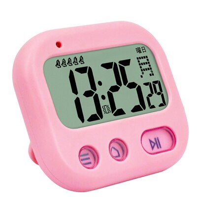 Recordatorio práctico de vibración TXL, reloj despertador para estudiantes, cronómetro, mini reloj de viaje, despertador, 5 alarmas inteligentes, versión japonesa.: mini X 3 alarms