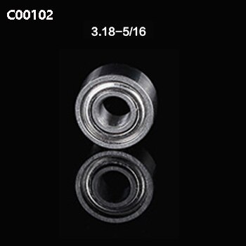 Tideway lagerstaal voor houtbewerking, trimbit 1/4 1/2 lager voor rechte frees, cnc-gereedschapsaccessoires: C00102