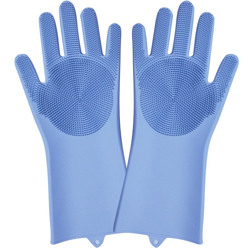 Gants magiques de nettoyage en Silicone, 2 pièces, gants de nettoyage multifonctions, pour la cuisine, la voiture, la vaisselle, l'éponge,: 4