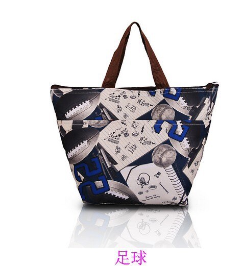 Kjølebag hold maten fersk termoposer matboks stor isolasjon og kaldpakke ispose piknikpose: Fotball