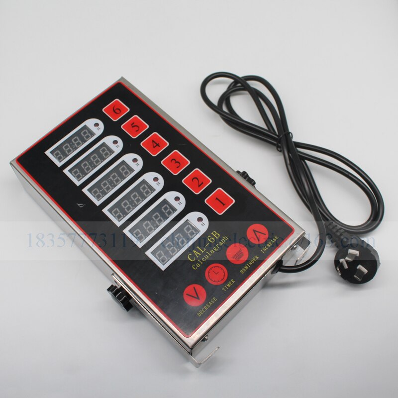 kitchen six calculagraph 6 channels timer reminder stopwatch commercial use kitchen multi channels timer