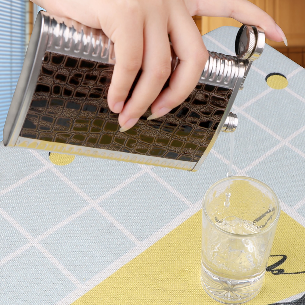 NICEYARD 7OZ Stainless Steel Whisky Bottle Portable Alcohol Flask Drinkware Hip Flasks