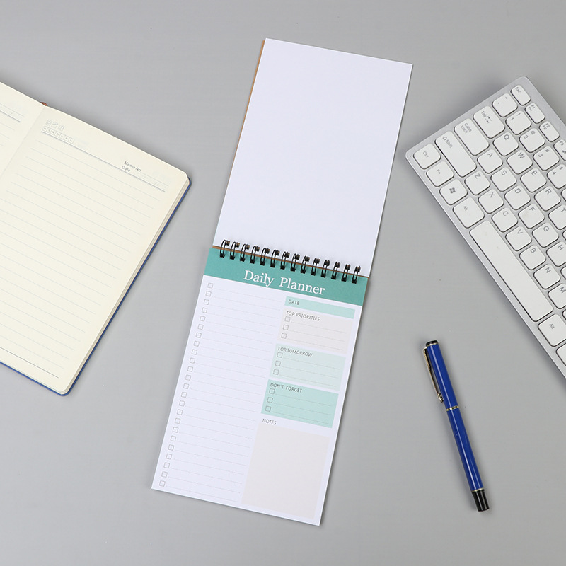 52 vellen ongedateerde takenlijst notitieboekje spiraal notitieblok dagelijkse planning uurplanning notitieboekje schoolbenodigdheden briefpapier