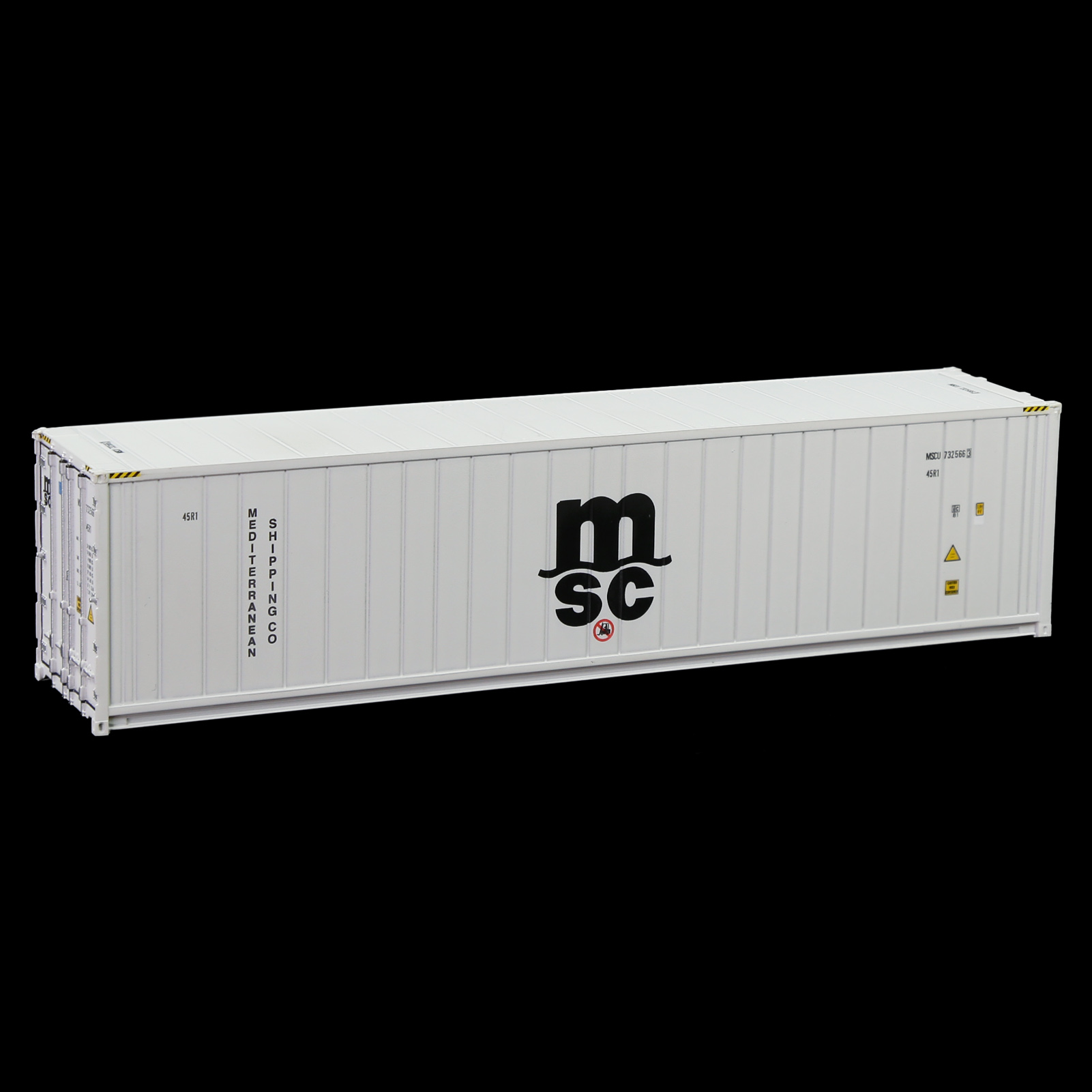 1pc HO Scale 40ft Hi-Cube Reefer 1:87 40&#39; Refrigerater Container Freight Cars Cargo Box C8722: msc