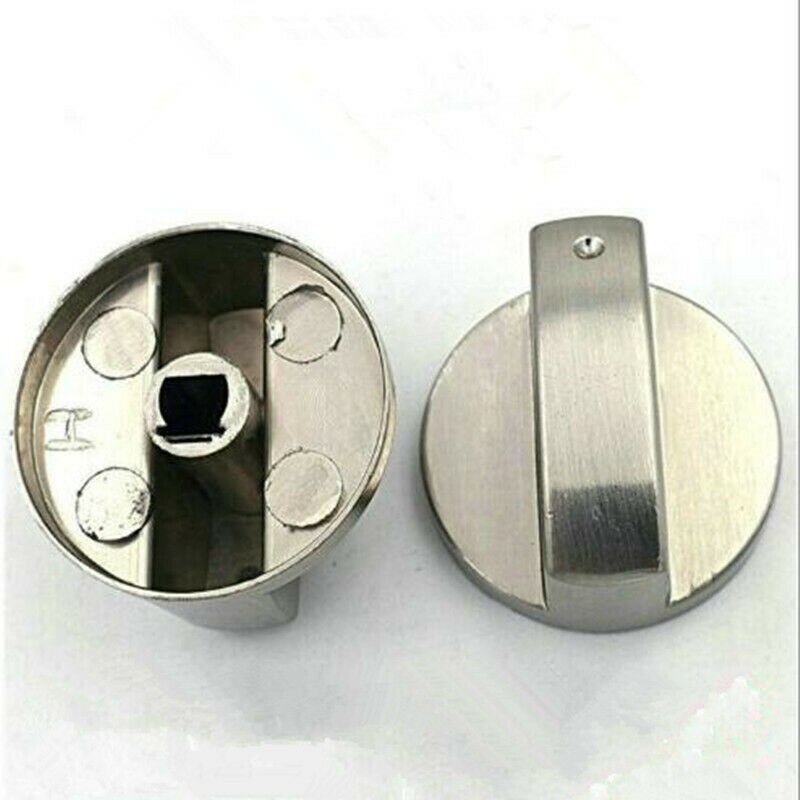 4 stk universal gaskomfur knapper komfur ovn komfur kontrol knapper switch 6mm sølv ovn switch madlavning overflade kontrol låse