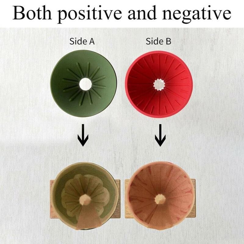 4 Colors Cone Coffee Filter Home Indoor Outdoor Portable Foldable Manual Coffe Dripper Cup Reversible Hand-pushed Funnel Tools