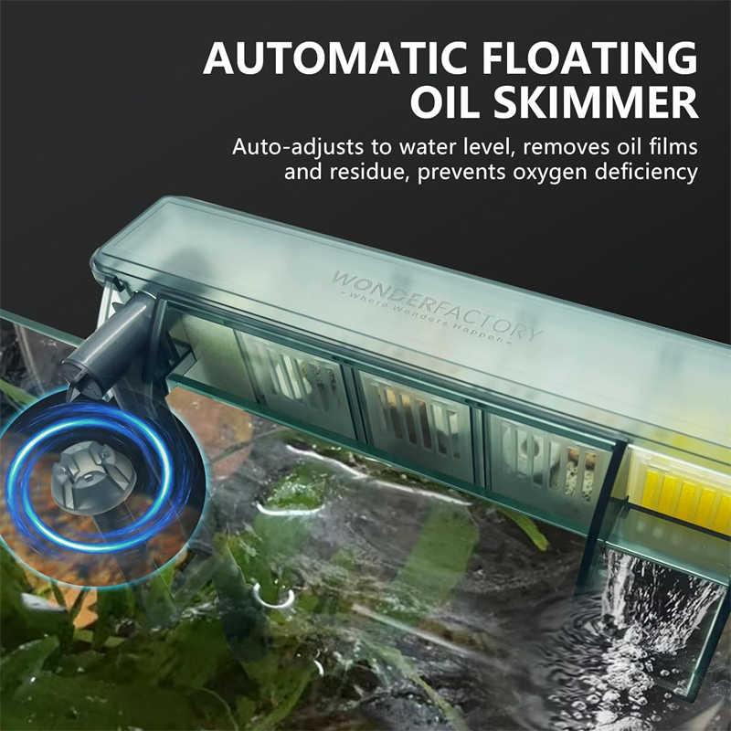 Aquarium Stil extern filter Aquarium Verstelbare wandgemonteerde filters 3-in-1 Aquarium Waterzuivering Circulatiesysteem