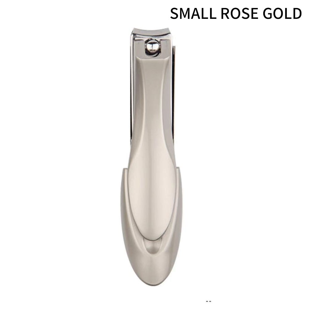 Splash-proof stainless steel nail clippers manicure tools pedicure scissors nail toenail outdoor: Small rose gold