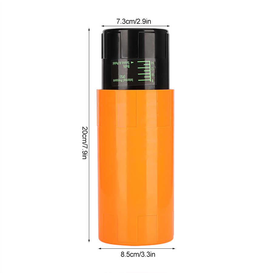 Tennis Ball Container Box Pressure Maintaining Repairing Storage Can Jar Container Storage Box Sports Accessories: Orange