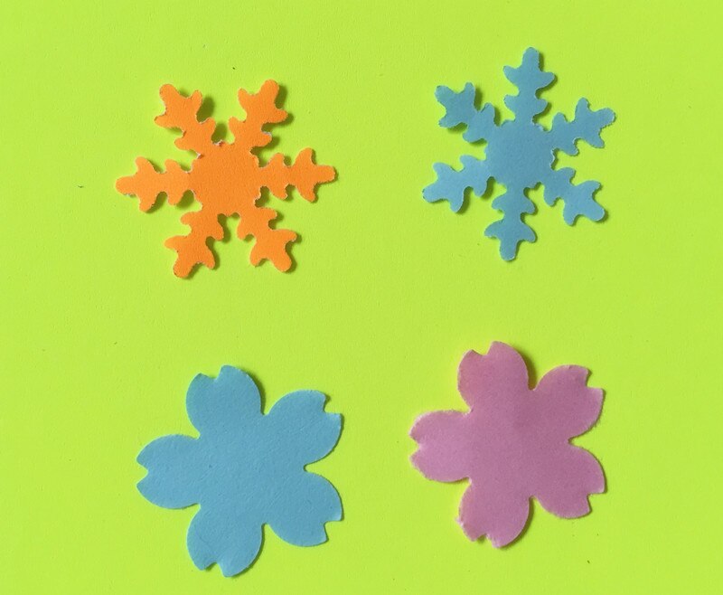 Freesship 25MM (1pc Snowflake and 1pc Cherry Blossom)Craft Punch Set Punch Craft Scrapbooking Paper Puncher Hole Shaped Punches