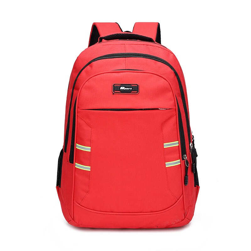 Hommes décontracté marée sac à dos jeunesse étudiant sac à dos en plein air courte distance voyage sac à dos: Rouge