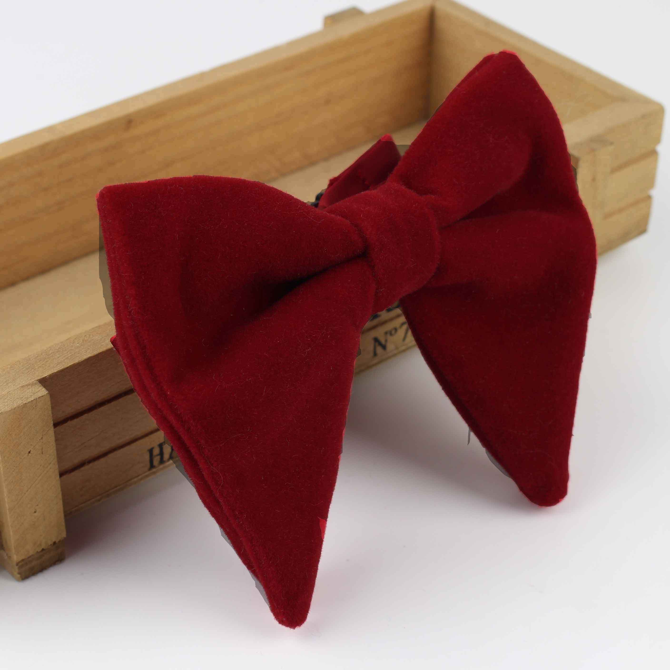 Frauen fest Mikro Wildleder- groß Bowties Bräutigam Leder Herren Plaid Weiche Krawatte Starke Schmetterling Gravata Männlich Hochzeit Bogen Krawatten: 4