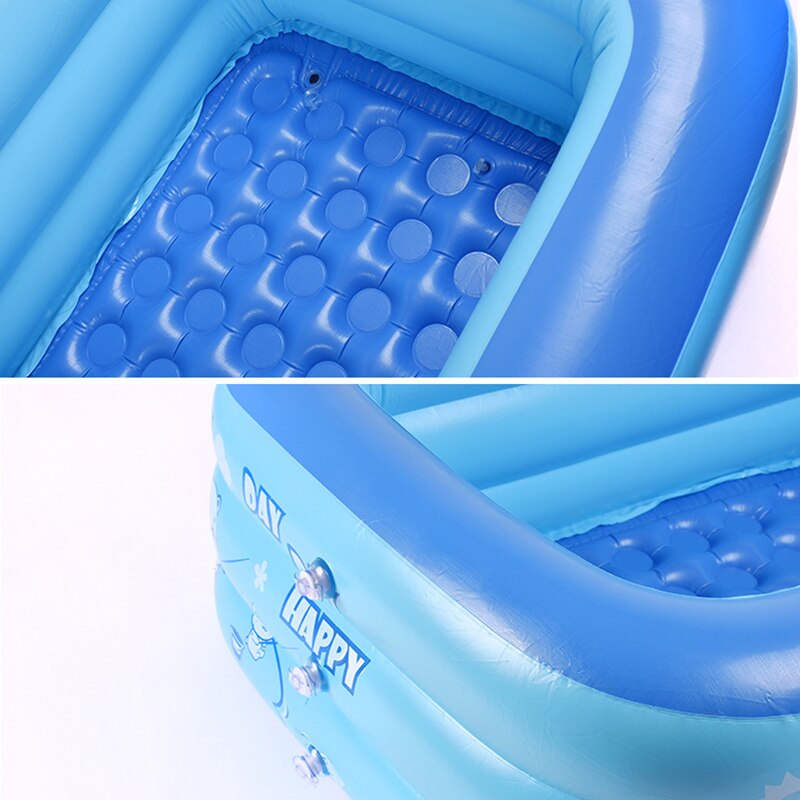 120cm gonflable carré piscine enfants baignoire bébé usage domestique pataugeoire enfants gonflable piscine directe