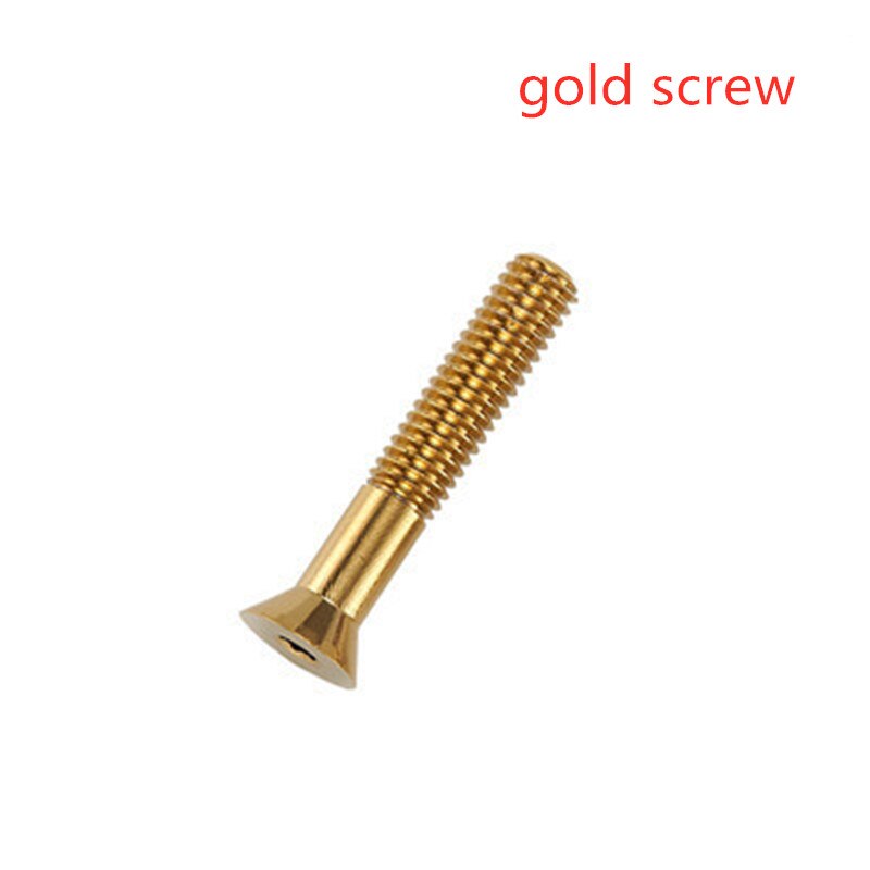 KRSEC 1pcs Mountain Bicycle Bowl Cover + Screw Stem Top Cap Cover Headset Screws Bicycle Cycling Accessories Set 3 colors: gold screw