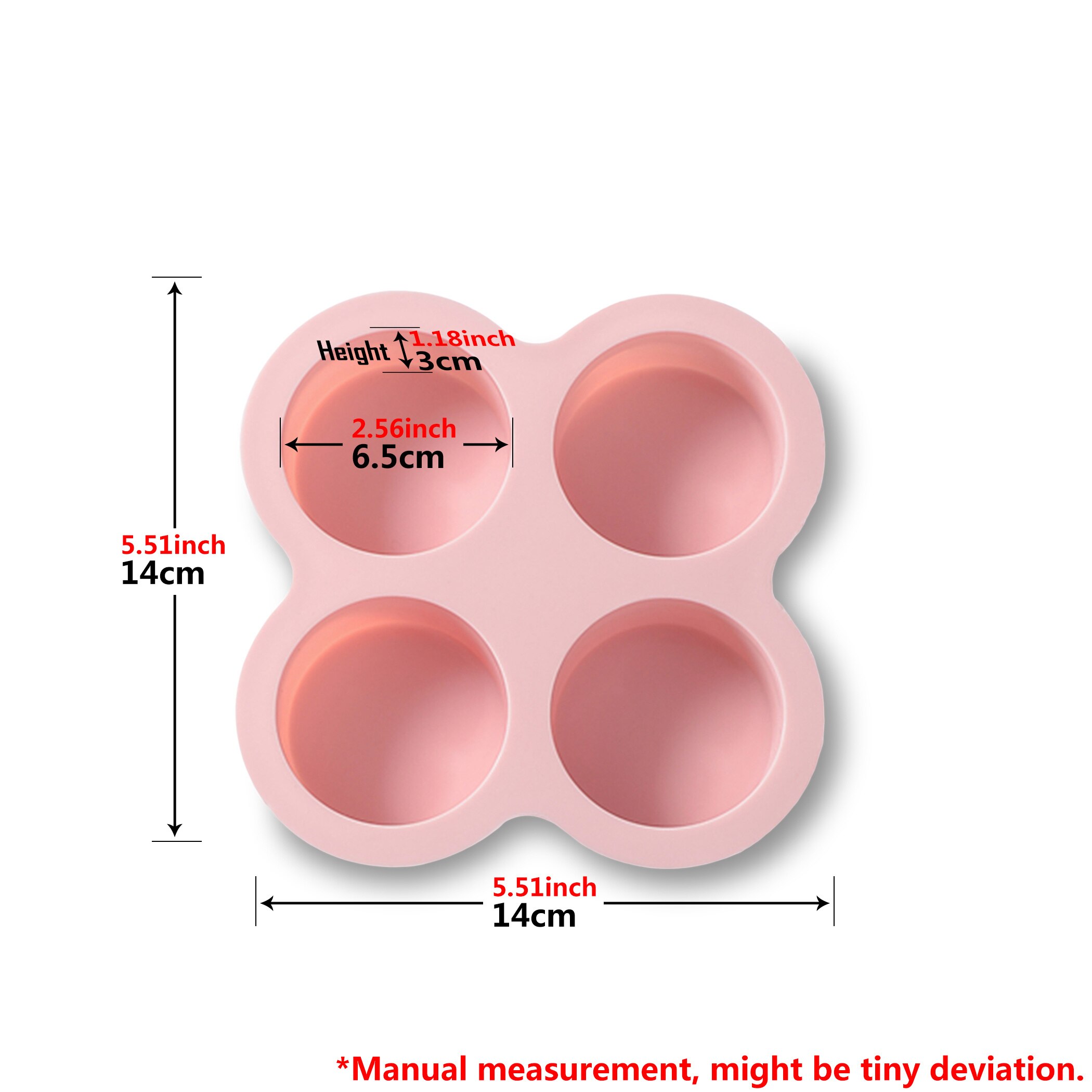 Kinds Baking Mold Silicone Oven DIY Non-Stick Heat Resisting Chocolate Pudding Cookie Biscuit Ice Pastry Cake Baking Cooking: 207C02 Light Pink